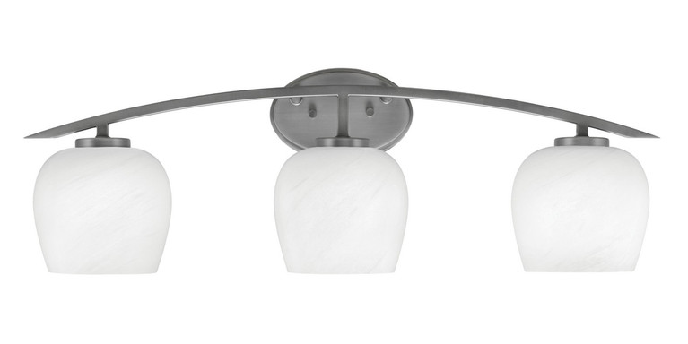 Toltec Lighting - 3723-GP-4811 - Three Light Bath Bar - Kurve - Graphite