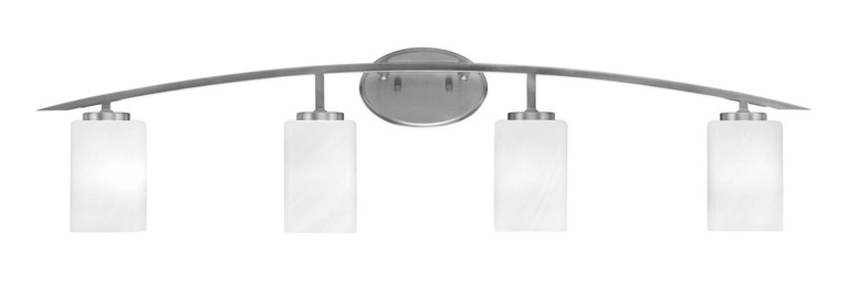 Toltec Lighting - 3724-GP-3001 - Four Light Bath Bar - Kurve - Graphite
