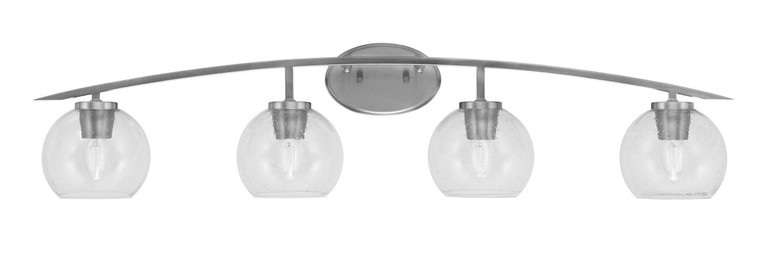 Toltec Lighting - 3724-GP-4100 - Four Light Bath Bar - Kurve - Graphite