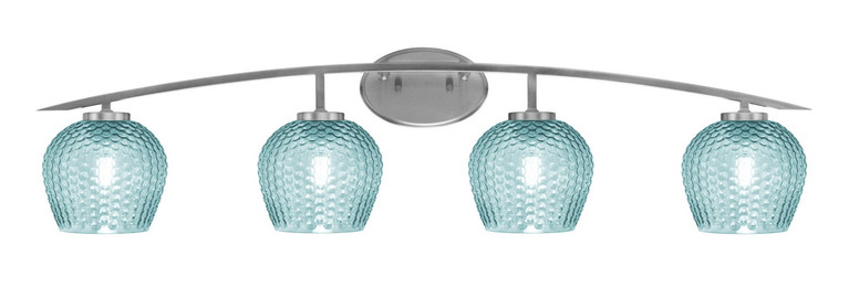 Toltec Lighting - 3724-GP-4605 - Four Light Bath Bar - Kurve - Graphite