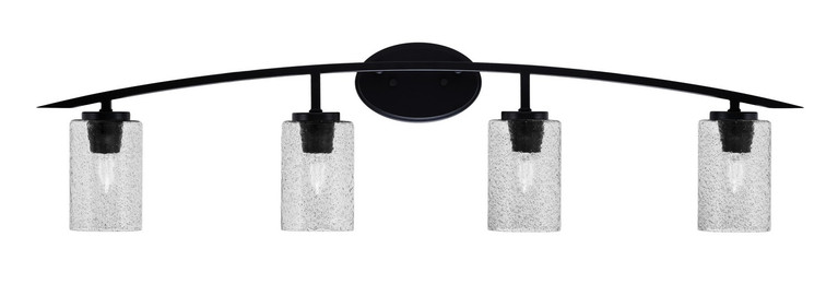 Toltec Lighting - 3724-MB-3002 - Four Light Bath Bar - Kurve - Matte Black