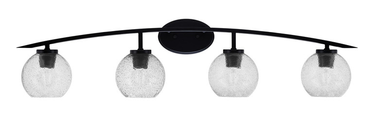 Toltec Lighting - 3724-MB-4102 - Four Light Bath Bar - Kurve - Matte Black