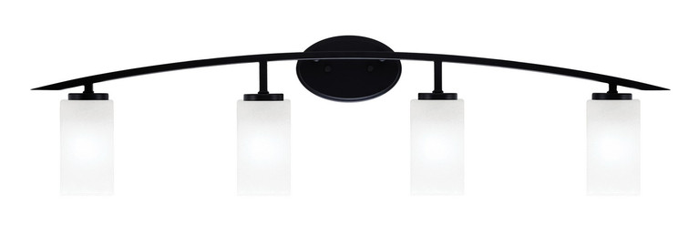 Toltec Lighting - 3724-MB-541 - Four Light Bath Bar - Kurve - Matte Black