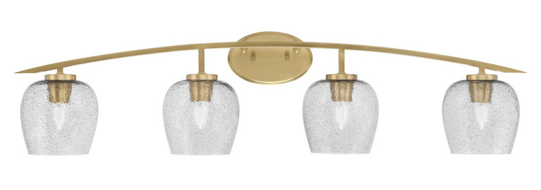Toltec Lighting - 3724-NAB-4812 - Four Light Bath Bar - Kurve - New Age Brass