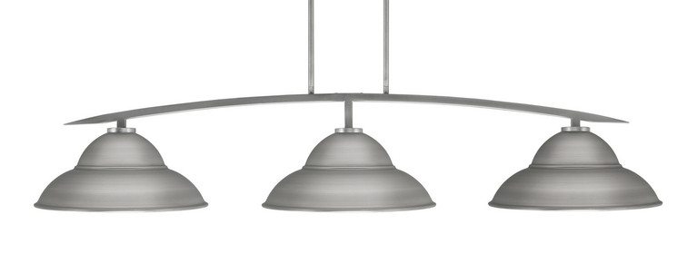 Toltec Lighting - 3733-GP-429-GP - Three Light Bar - Kurve - Graphite