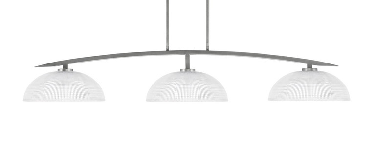 Toltec Lighting - 3733-GP-540 - Three Light Bar - Kurve - Graphite
