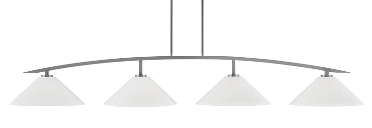 Toltec Lighting - 3734-GP-2161 - Four Light Bar - Kurve - Graphite