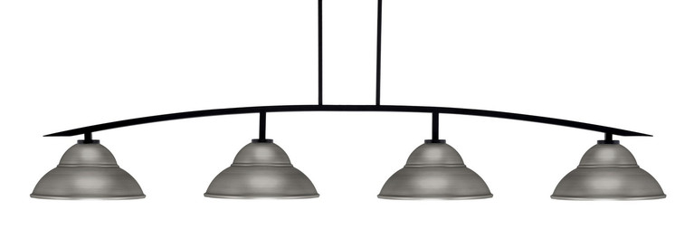 Toltec Lighting - 3734-MB-428-GP - Four Light Bar - Kurve - Matte Black