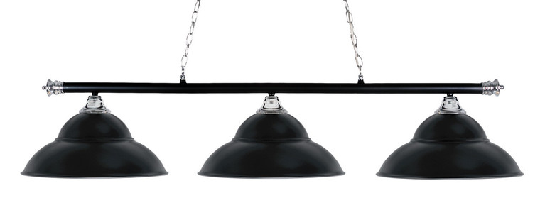 Toltec Lighting - 373-CHMB-429-MB - Three Light Bar - Oxford - Chrome & Matte Black