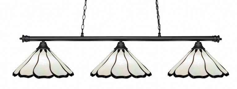 Toltec Lighting - 373-MB-912 - Three Light Bar - Oxford - Matte Black
