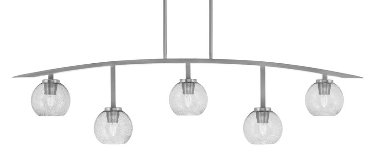 Toltec Lighting - 3745-GP-4102 - Five Light Bar - Kurve - Graphite