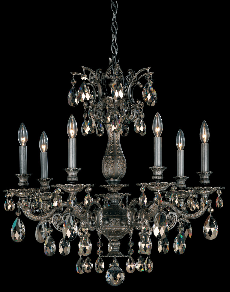 Schonbek - 5677-22H - Seven Light Chandelier - Milano - Heirloom Gold