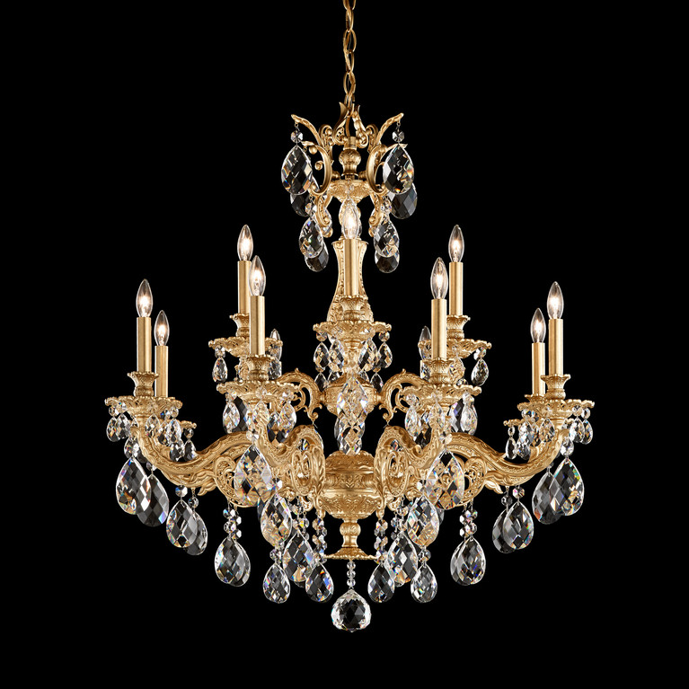Schonbek - 5682-76H - 12 Light Chandelier - Milano - Heirloom Bronze