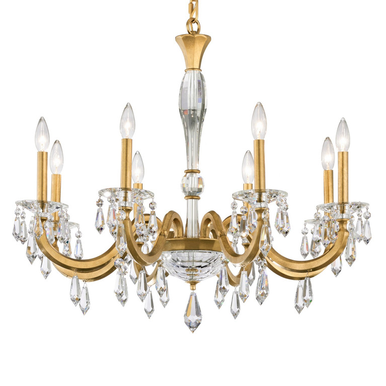 Schonbek - S7608N-48R - Eight Light Chandelier - Napoli - Antique Silver