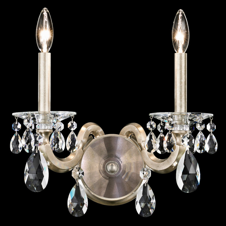 Schonbek - S8602N-51R - Two Light Wall Sconce - San Marco - Black