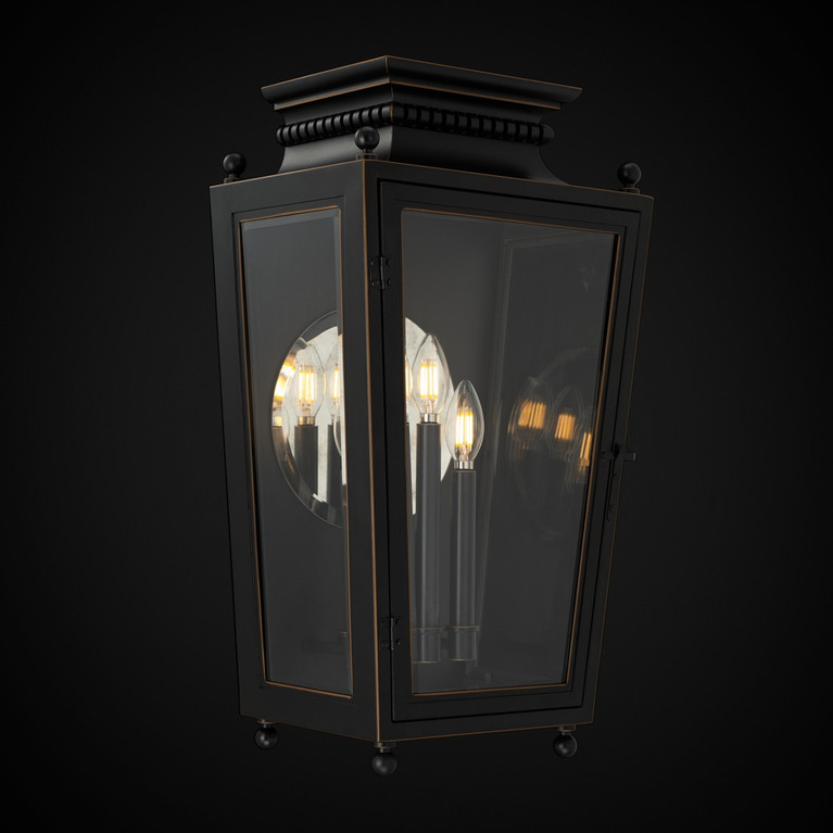 Schonbek - SW31523-720 - Four Light Outdoor Wall Mount - Milton - Zinc