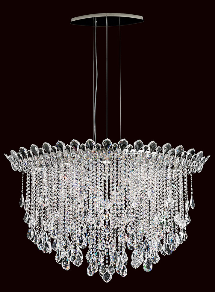 Schonbek - TR4812N-401R - Eight Light Pendant - Trilliane Strands - Polished Stainless Steel