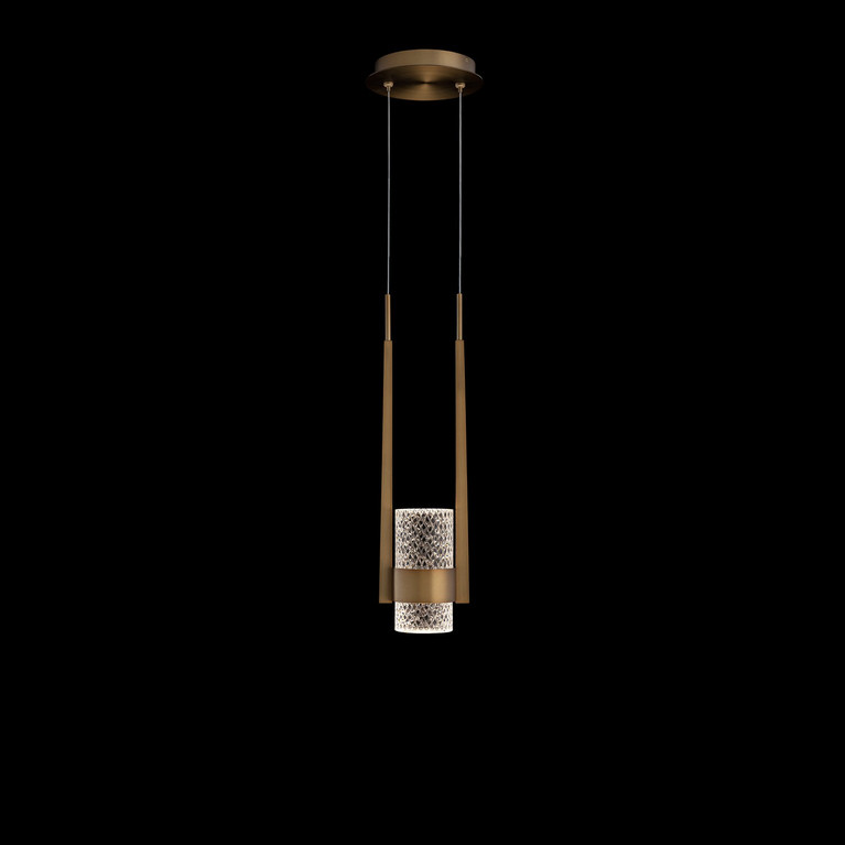 Schonbek Beyond - BPD28518-AB - LED Mini Pendant - Cadenza - Aged Brass