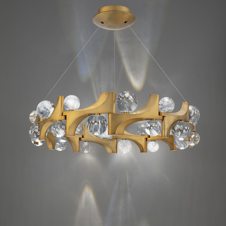 Schonbek Beyond - BPD45536-AB - LED Pendant - Amorina - Aged Brass