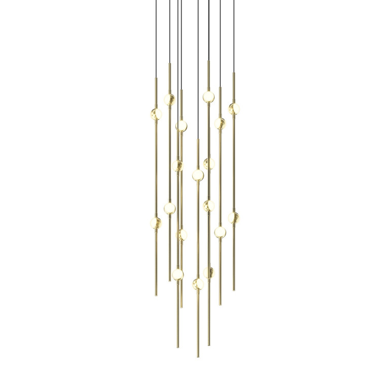Sonneman - 2012.38W-27 - LED Pendant - Constellation - Satin Brass