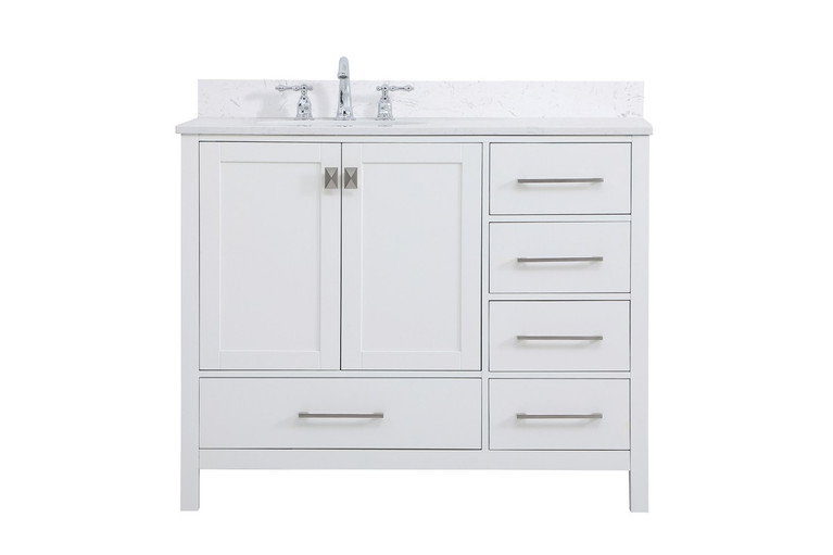 Elegant Lighting - VF18842WH-BS - Bathroom Vanity Set - Irene - White