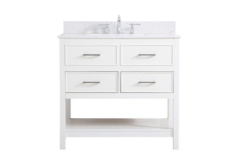 Elegant Lighting - VF19036WH-BS - Vanity Sink Set - Sinclaire - white