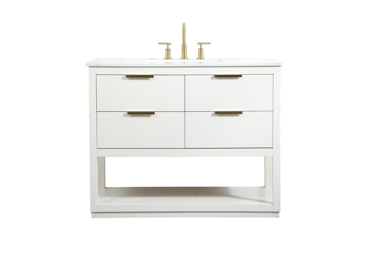 Elegant Lighting - VF19242WH - Vanity Sink Set - Larkin - white