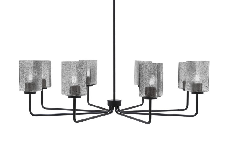 Toltec Lighting - 6208-MB-542 - Eight Light Chandelier - Sandia - Matte Black