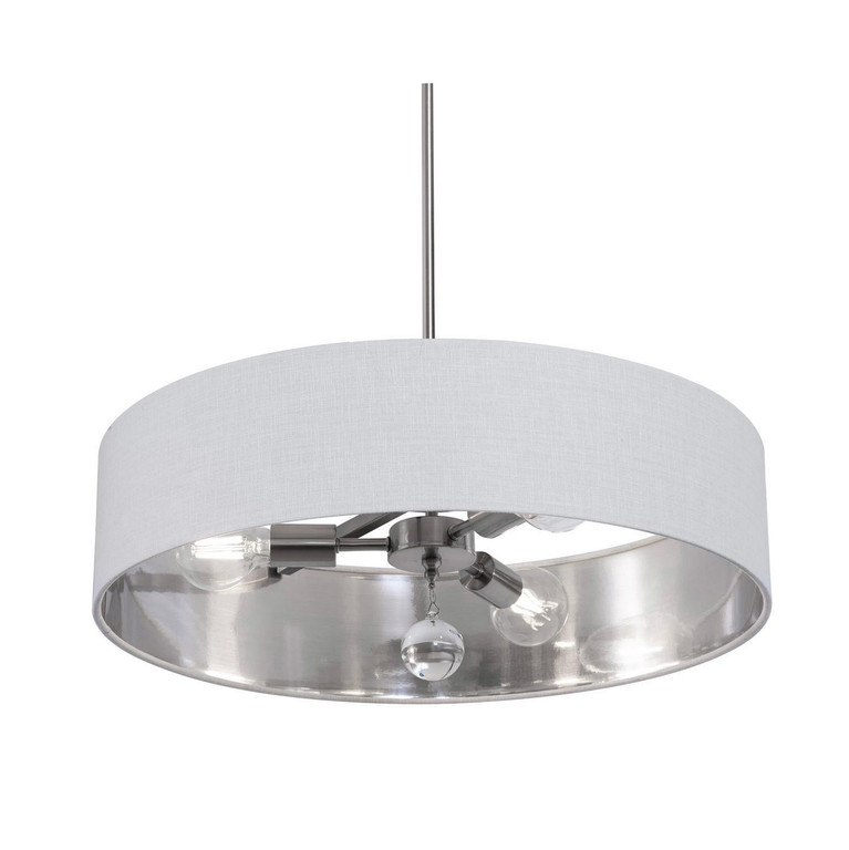 AFX Lighting - CLNP24MBSN-WHSL - Three Light Pendant - Celine - Satin Nickel