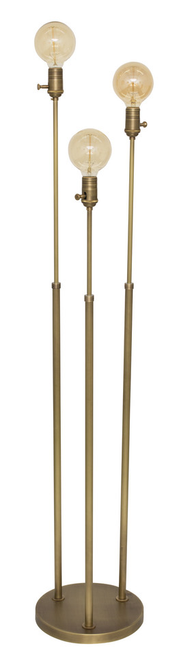 House of Troy - IR703-AB - Three Light Floor Lamp - Ira - Antique Brass