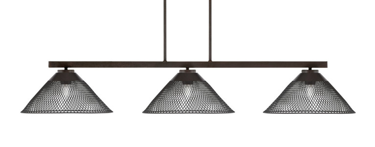 Toltec Lighting - 4523-DG-808 - Three Light Bar - Atlas - Dark Granite