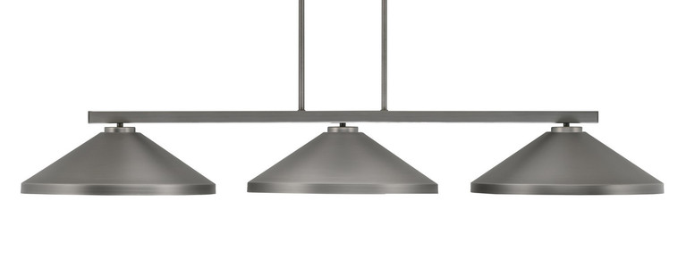 Toltec Lighting - 4523-GP-424 - Three Light Bar - Atlas - Graphite