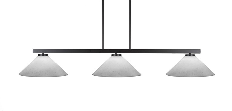 Toltec Lighting - 4523-MB-318 - Three Light Bar - Atlas - Matte Black