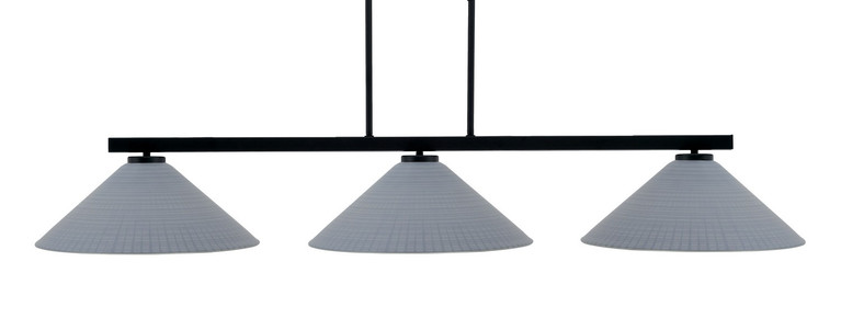 Toltec Lighting - 4523-MB-4012 - Three Light Island Pendant - Atlas - Matte Black