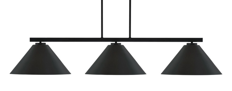 Toltec Lighting - 4523-MB-420 - Three Light Bar - Atlas - Matte Black