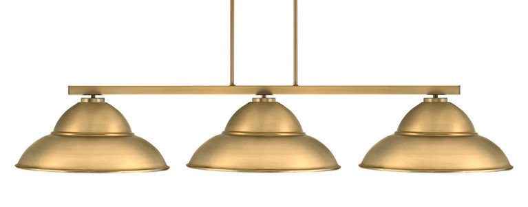 Toltec Lighting - 4523-NAB-429 - Three Light Bar - Atlas - New Age Brass