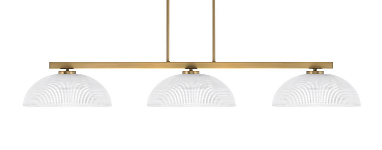Toltec Lighting - 4523-NAB-540 - Three Light Bar - Atlas - New Age Brass