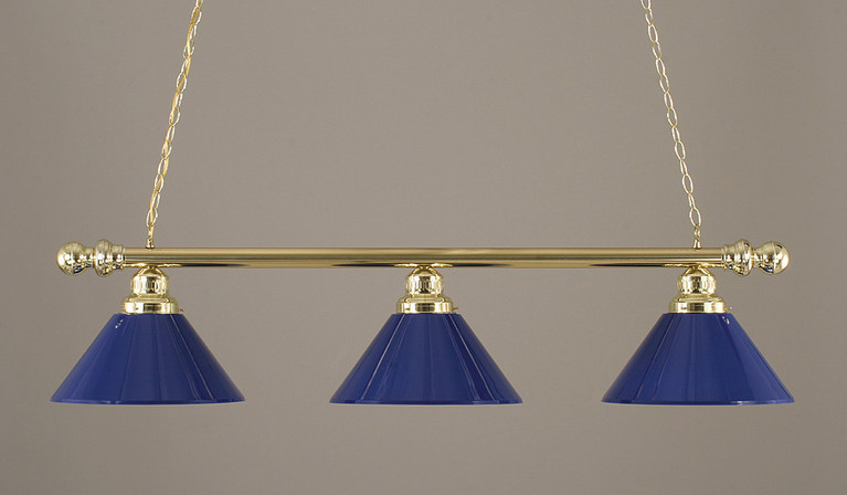 Toltec Lighting - 485-304-DB - Billiard Bar - Billiard Polished Brass - Polished Brass
