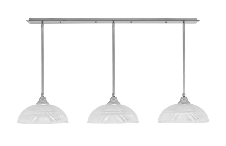 Toltec Lighting - 48-BN-540 - Three Light Linear Pendalier - Stem - Brushed Nickel