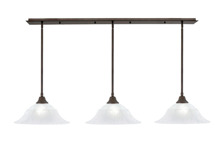 Toltec Lighting - 48-BRZ-53615 - Three Light Multi Light Pendant - Any - Bronze