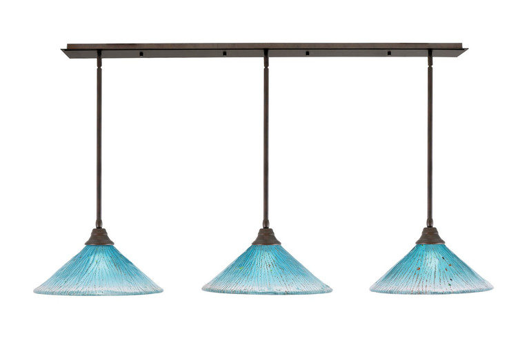 Toltec Lighting - 48-BRZ-715 - Three Light Multi Light Pendant - Any - Bronze