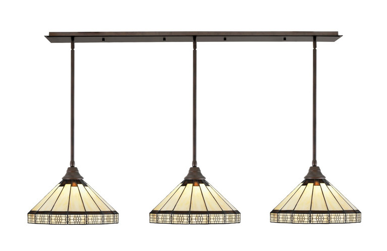 Toltec Lighting - 48-BRZ-964 - Three Light Multi Light Pendant - Any - Bronze