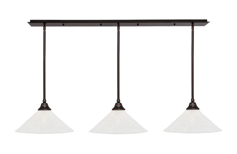 Toltec Lighting - 48-DG-714 - Three Light Multi Light Pendant - Any - Dark Granite