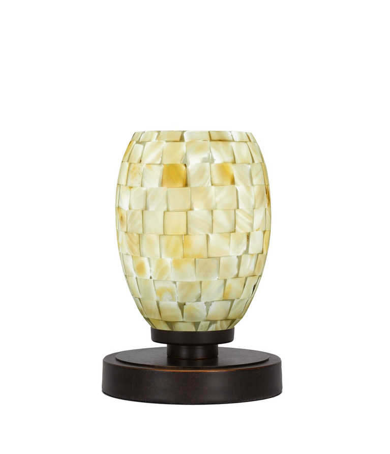Toltec Lighting - 51-DG-406 - One Light Table Lamp - Luna - Dark Granite