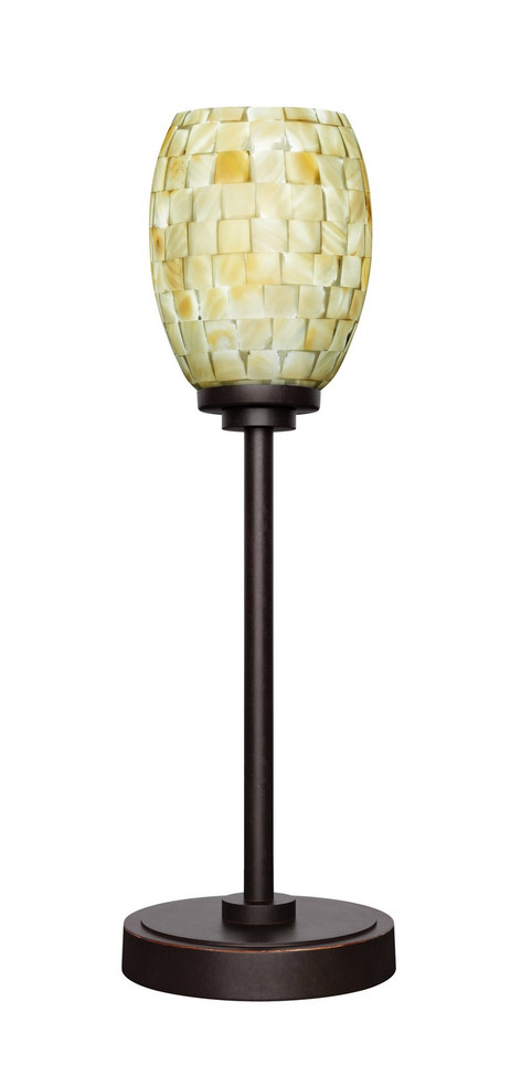 Toltec Lighting - 53-DG-406 - One Light Table Lamp - Luna - Dark Granite