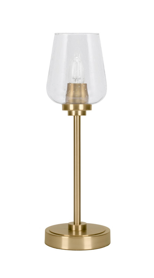 Toltec Lighting - 53-NAB-210 - One Light Table Lamp - Luna - New Age Brass