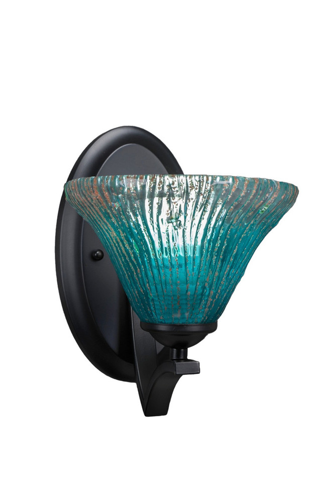 Toltec Lighting - 551-MB-458 - One Light Wall Sconce - Zilo - Matte Black
