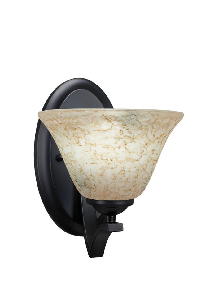 Toltec Lighting - 551-MB-508 - One Light Wall Sconce - Zilo - Matte Black