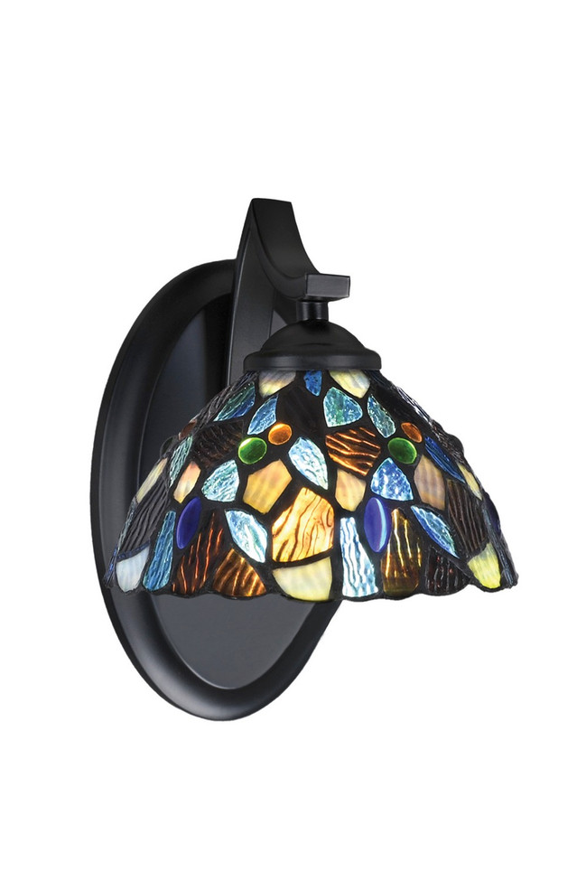 Toltec Lighting - 551-MB-9955 - One Light Wall Sconce - Zilo - Matte Black