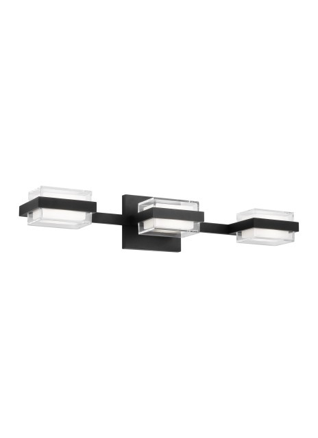 Visual Comfort Modern - 700BCKMD3HB-LED930 - LED Bath Vanity - Kamden - Nightshade Black